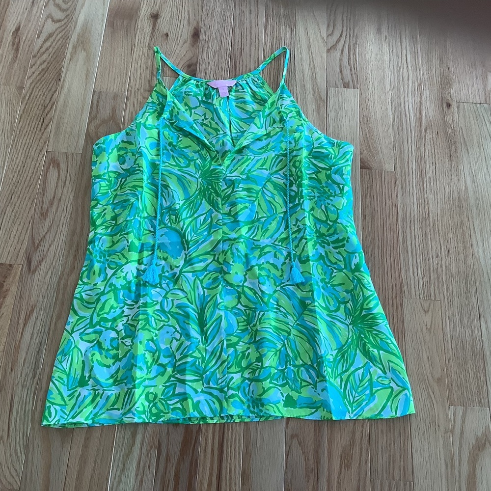 Lilly Pulitzer Green and Blue Tank Top